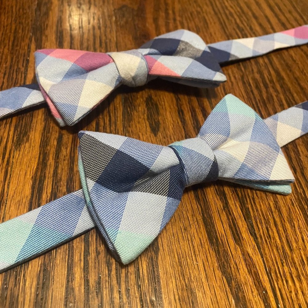 Tommy Hilfiger bow ties NWT plaid pre tied bright colors